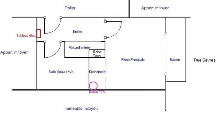 Studio, 81 rue de Sèvres, vendu par L'Agence du Quartier