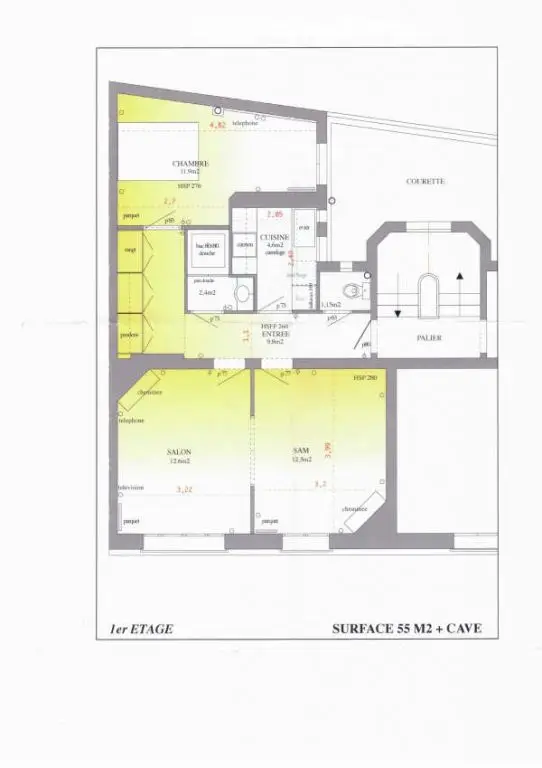 Appartement 2 pièces, 3 rue Liot