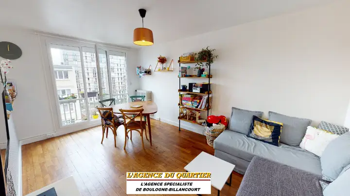 Appartement 3 pièces, 15 avenue Pierre Grenier, vendu par L'Agence du Quartier